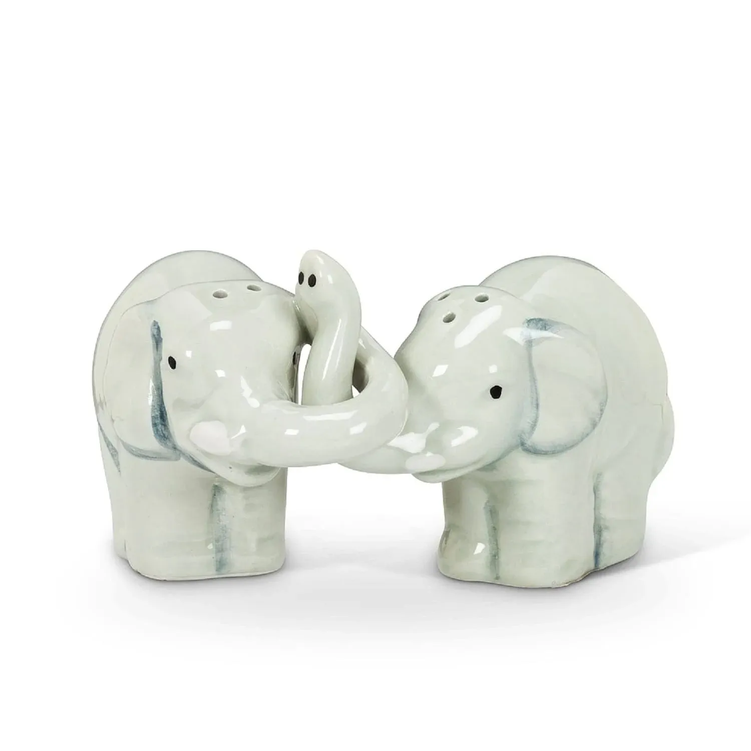 Abbott Collection Hugging Elephants Salt and Pepper Shaker Set