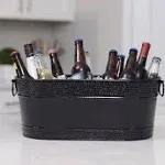 BREKX Stainless Steel Beverage Tub for Parties, Leak-Resistant/Rust-Proof, Durable Beer and Wine Drink Tub with Handles