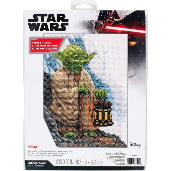 Dimensions Cross Stitch Kit Star Wars Yoda Disney Lucas 7035392 *