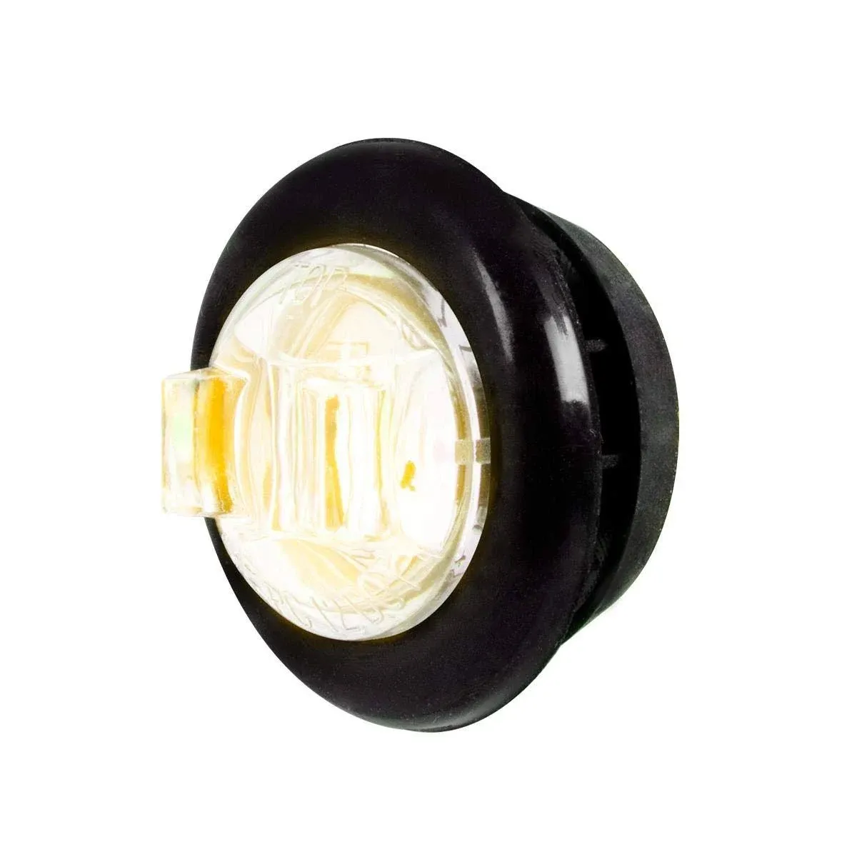 GG Grand General 74671 3/4 inch Round Mini Amber/Clear 1 LED Marker Light with ...