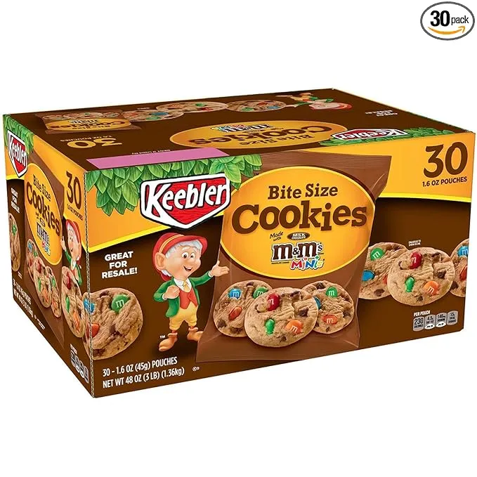 Keebler M&M Cookie, 30 Count