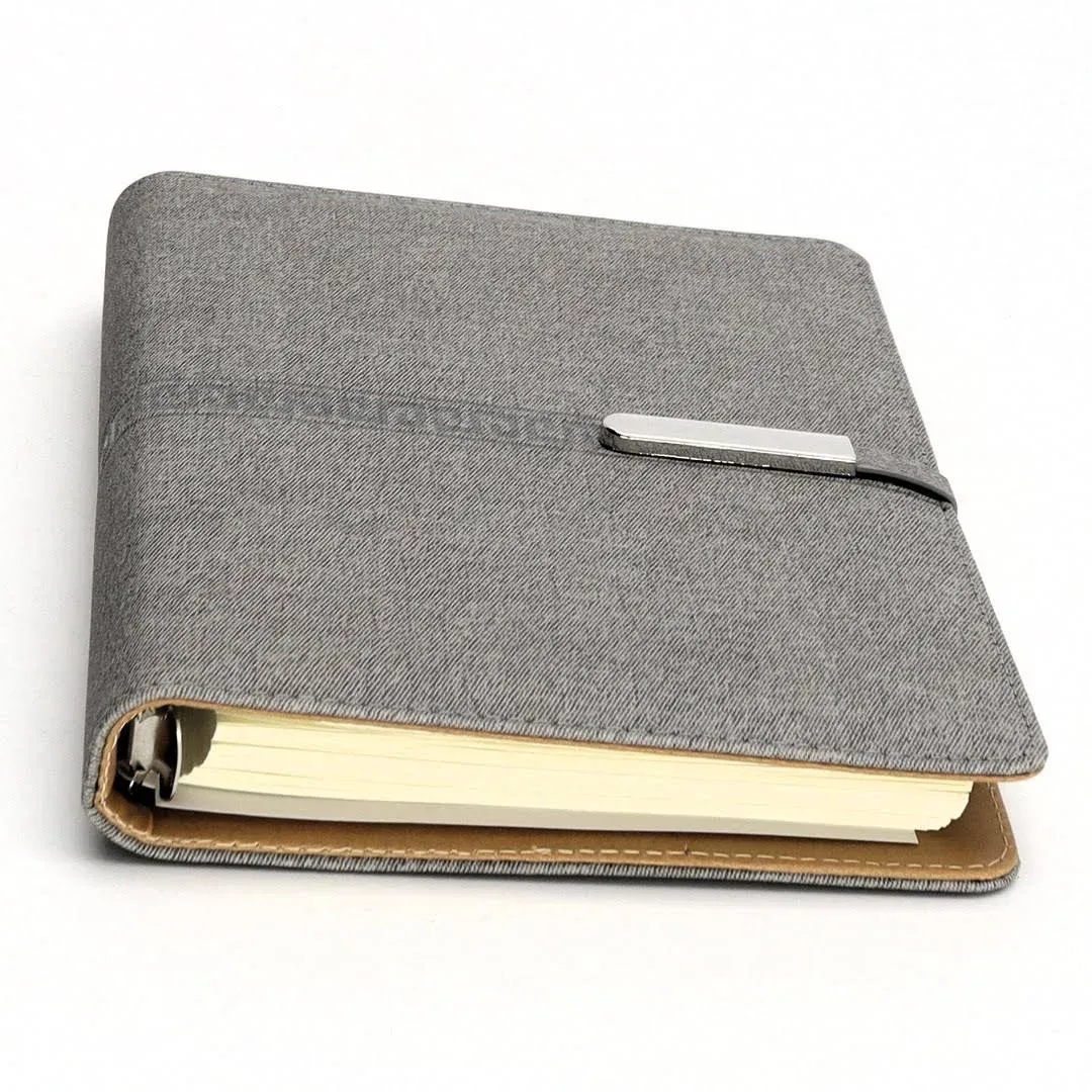 FOBOZONE Notebook Leather, A5 Refillable Loose Leaf Business Notebook Diaries/200 ...