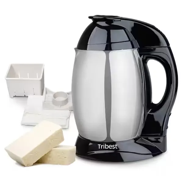 Tribest SB-132 Soyabella Automatic Soy and Other Plant-Based Milk Maker with Tofu Kit (White/Stainless Steel)