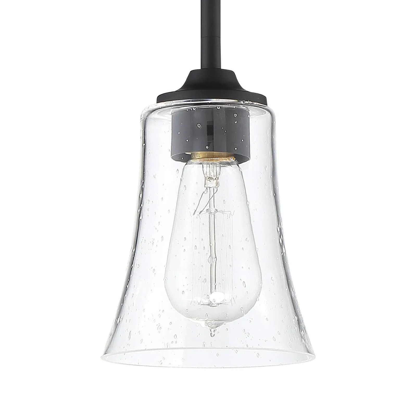 Craftmade - Gwyneth One Light Mini Pendant in Flat Black 50491-FB