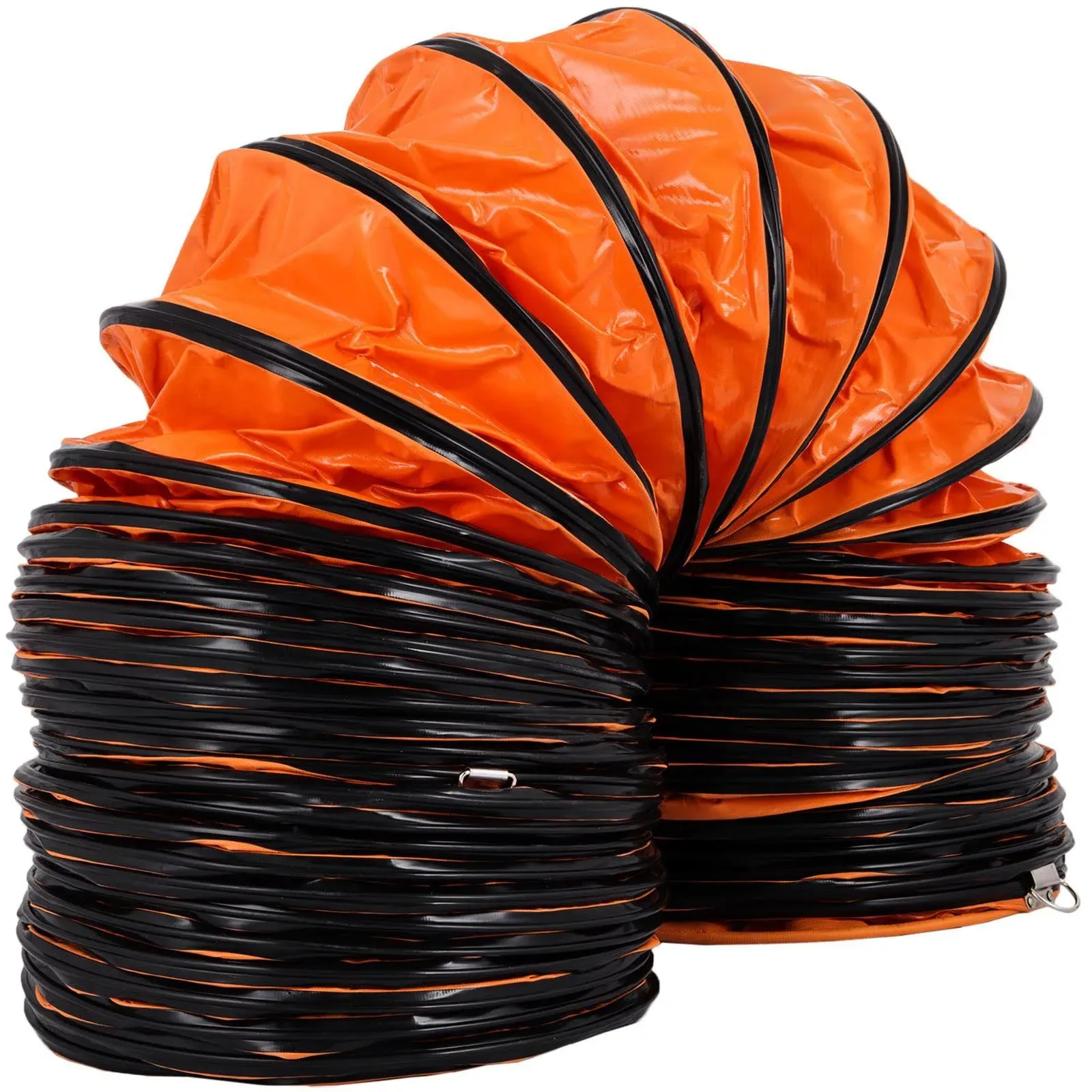 12&#039;&#039; PVC Flexible Ducting 32FT/9.8m Fit Ventilator Orange Gardening Portable