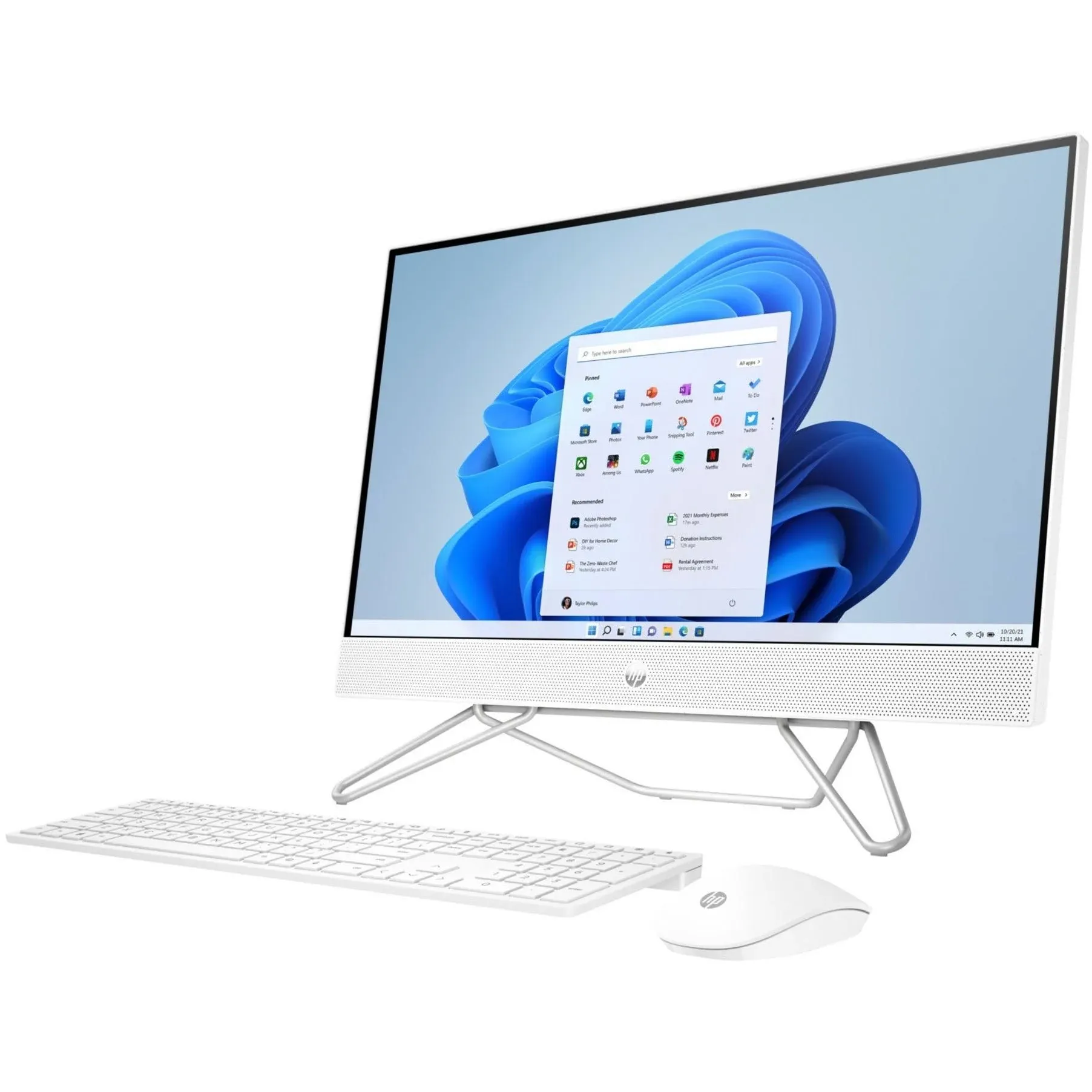 HP 23.8" All-in-One Desktop PC - Intel Core i5-1235U - 8gb/512gb - White