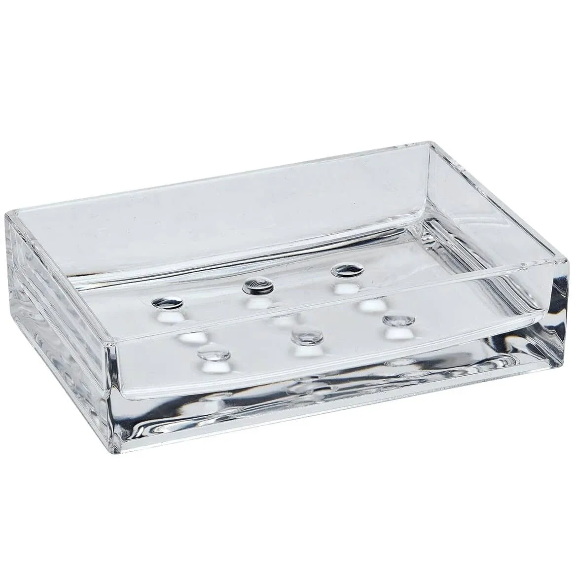 Rectangular Clear Acrylic Soap Dish