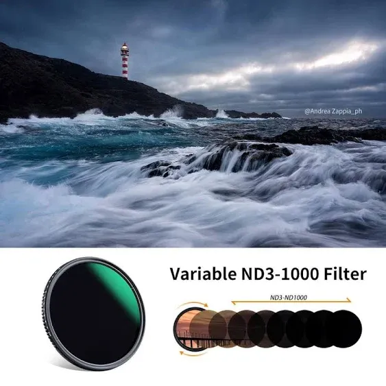 K&F Concept Variable ND Filter ND3-ND1000 Neutral Density Filter