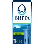 Brita Elite Water Filter Replacements for Pitchers and Dispensers, Reduces 99% of Lead from Tap Water, Lasts 6 Months, 1 Count