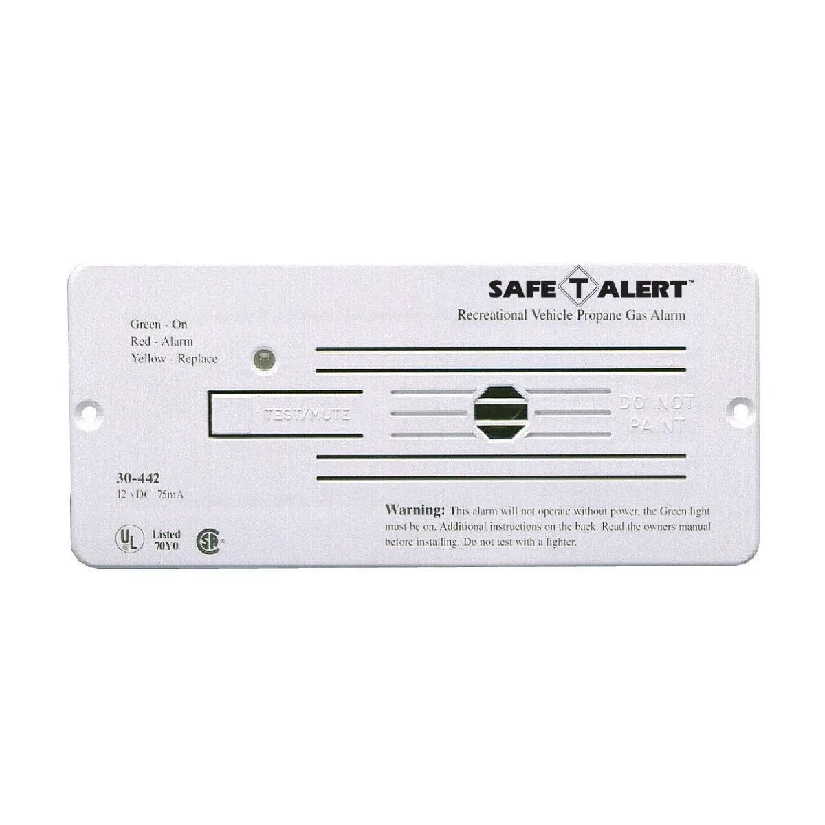 MTI Industries 30-442-p-wt Propane Gas Alarm - White