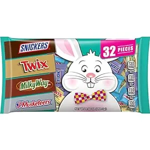 Mars, Twix, Snickers, Milky Way & 3 Musketeers Chocolate Minis Easter Variety Mix, 9.5 Ounce