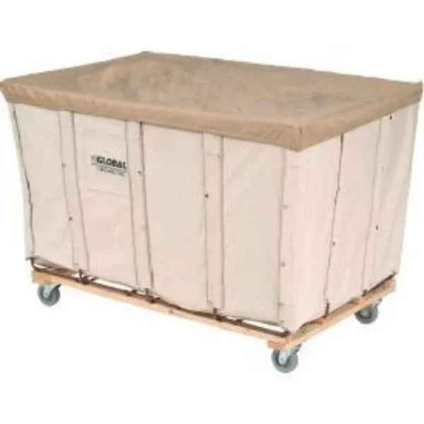 Global Industrial 241305 Canvas Basket Bulk Truck, 20 Bushel