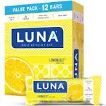 Luna Nutrition Bar Lemon Zest -- 15 Bars