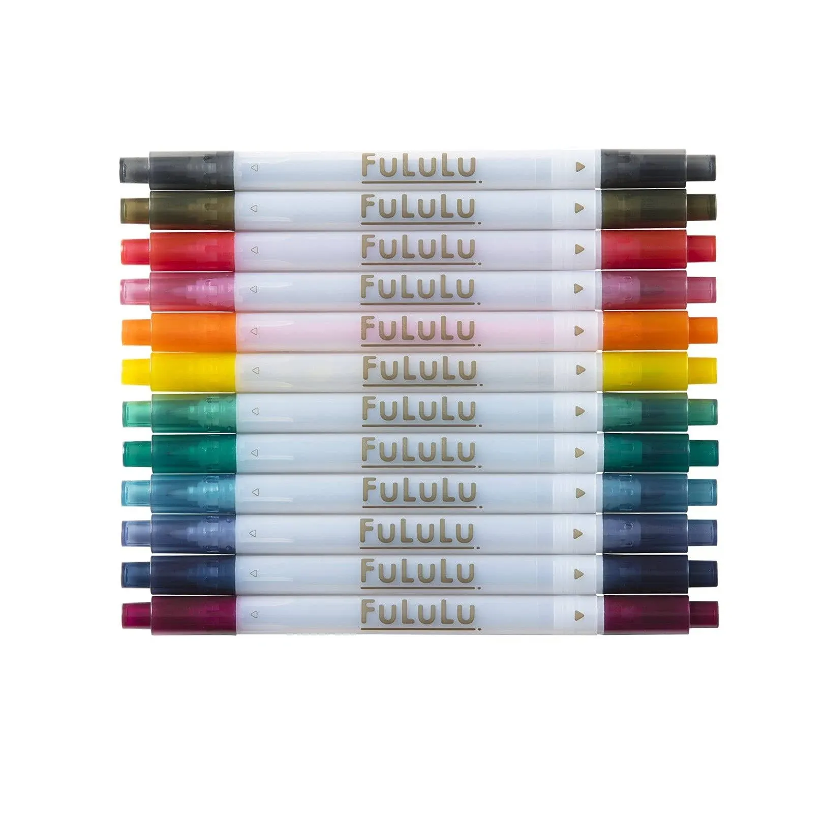 SUN-STAR FULULU Twin Tip Pen 12 Markers for Coloring and 1 Count (Pack of 12) 