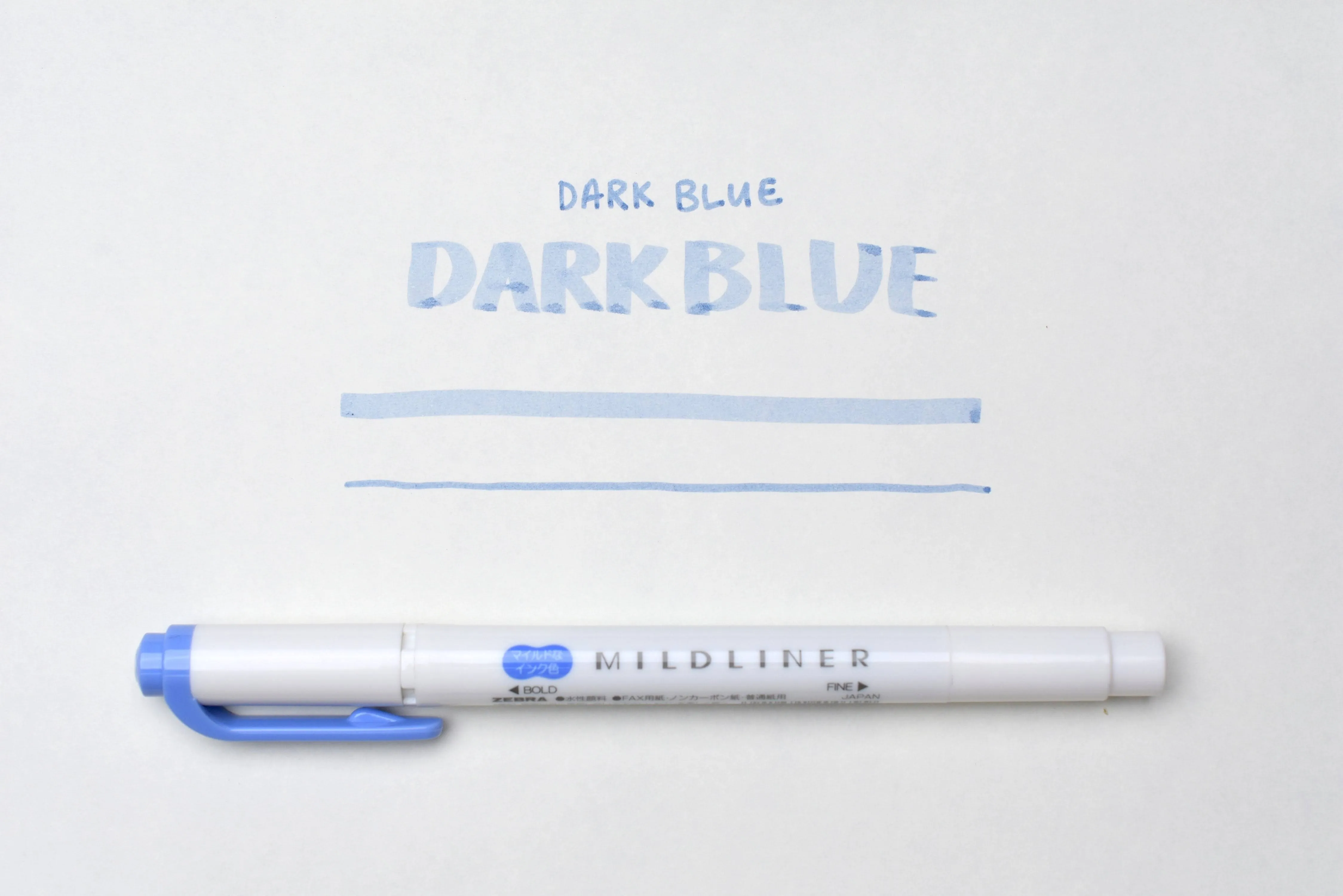 Zebra Highlighter Mildliner, Mild Dark Blue (WKT7-MDB)