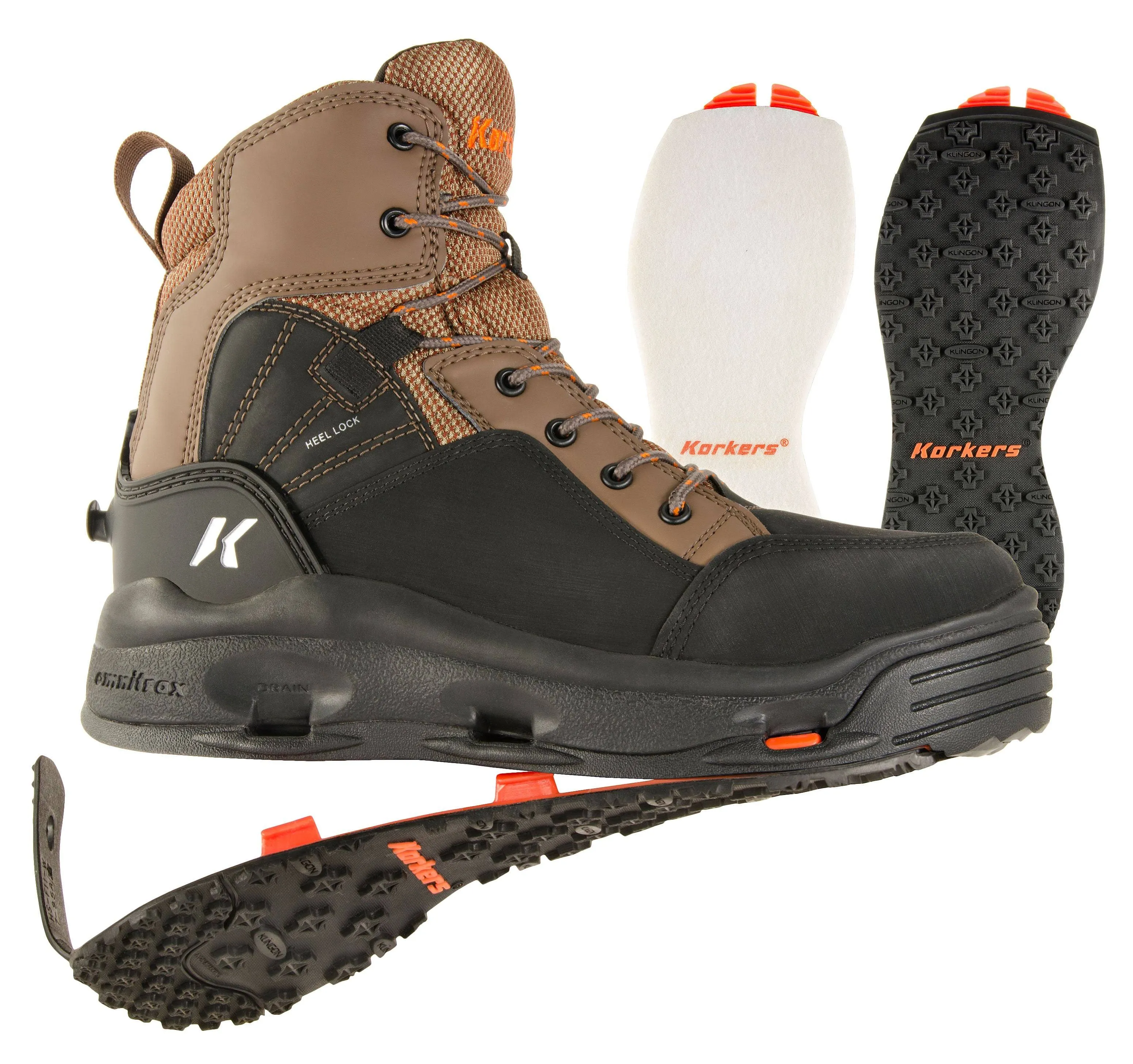 Korkers Buckskin Wading Boots Kling-On