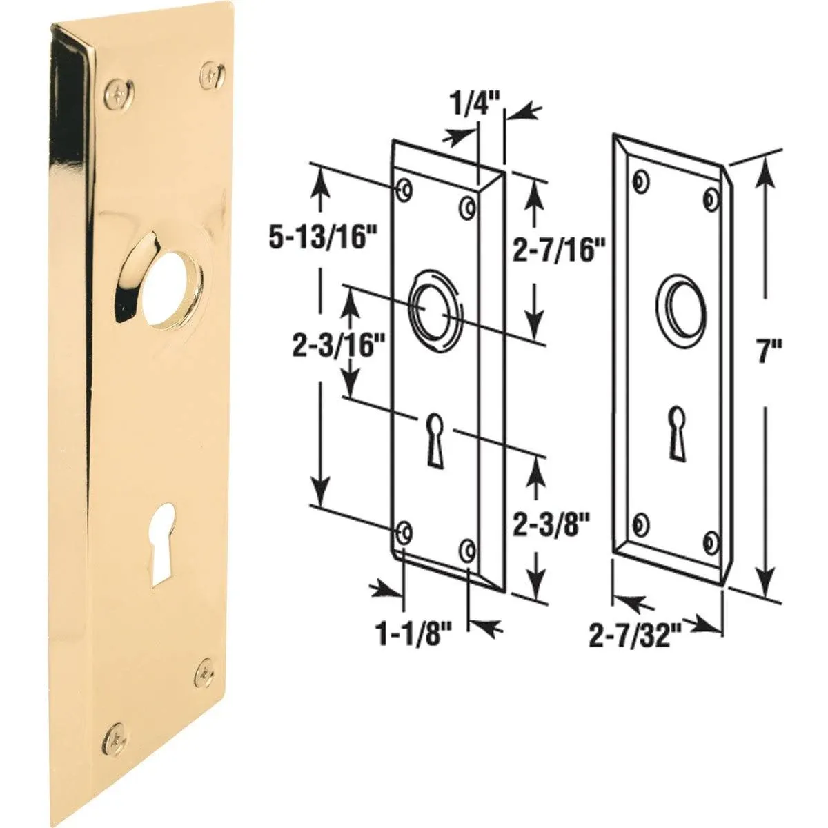 Prime-Line E 2295 Door Escutcheon Plates