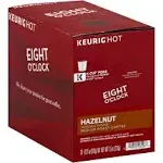 Eight O'Clock Arabica Hazelnut Flavored Coffee K-Cups - 24/Box