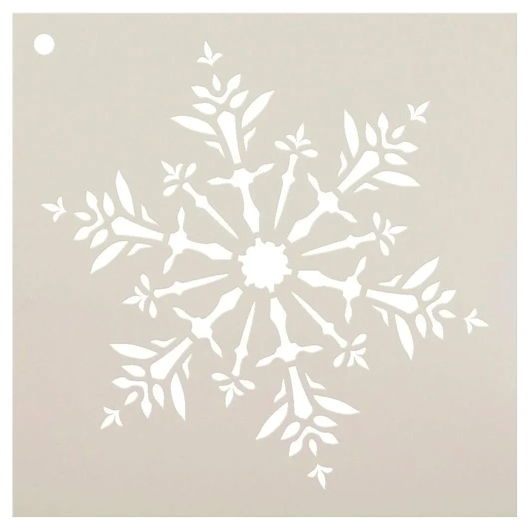 Delicate Snowflake Stencil - 6 x 6 - STCL952_2 by StudioR12