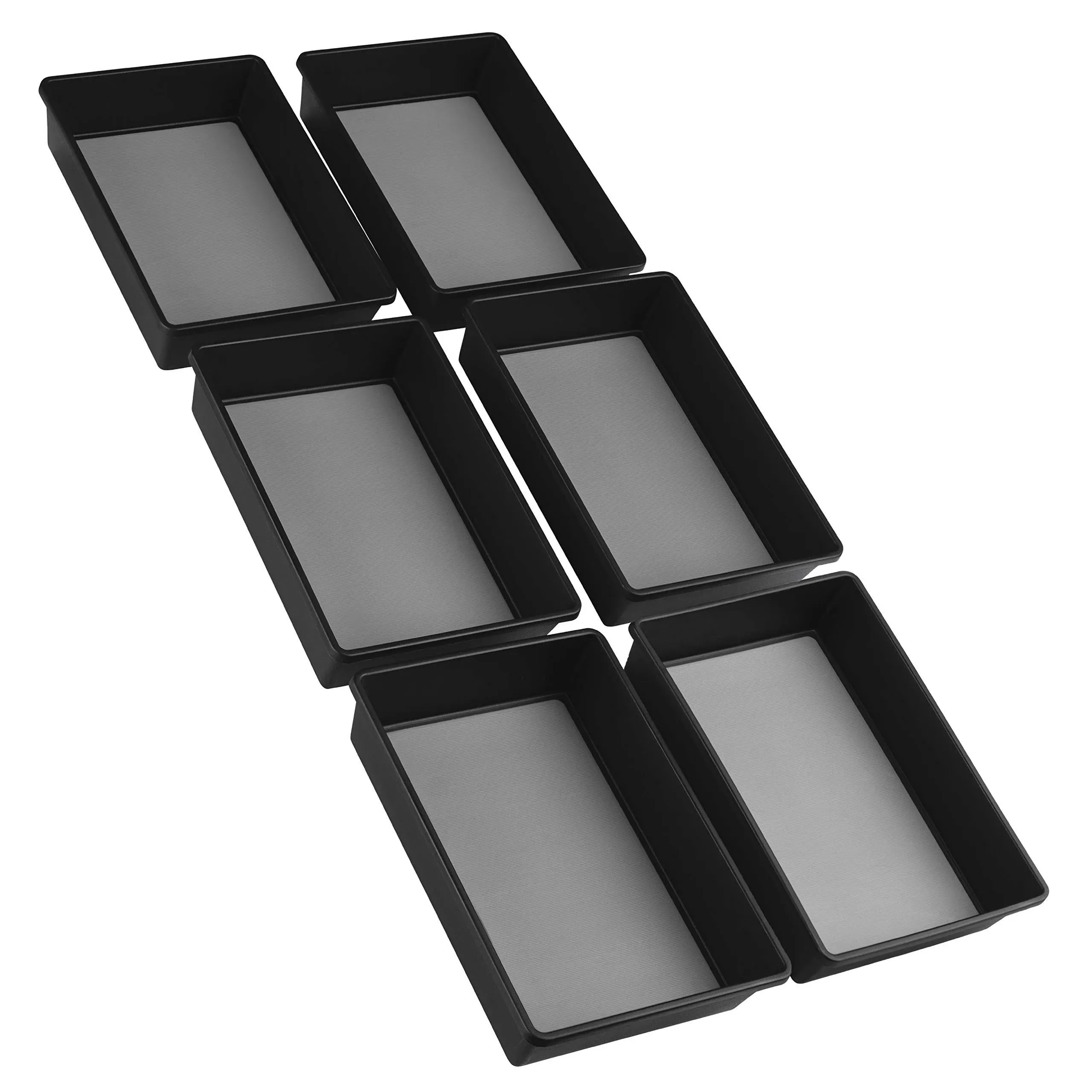 LIVORINI Drawer Organizers | Kitchen Organizer, Desk Black 