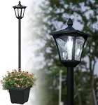 64 inch Outdoor Solar Lamp Post Light Planter