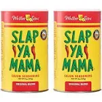 Slap Ya Mama All Natural Cajun Seasoning from Louisiana, Original Blend, MSG Free and Kosher, 8 Ounce Can, Pack of 2 with recipe card