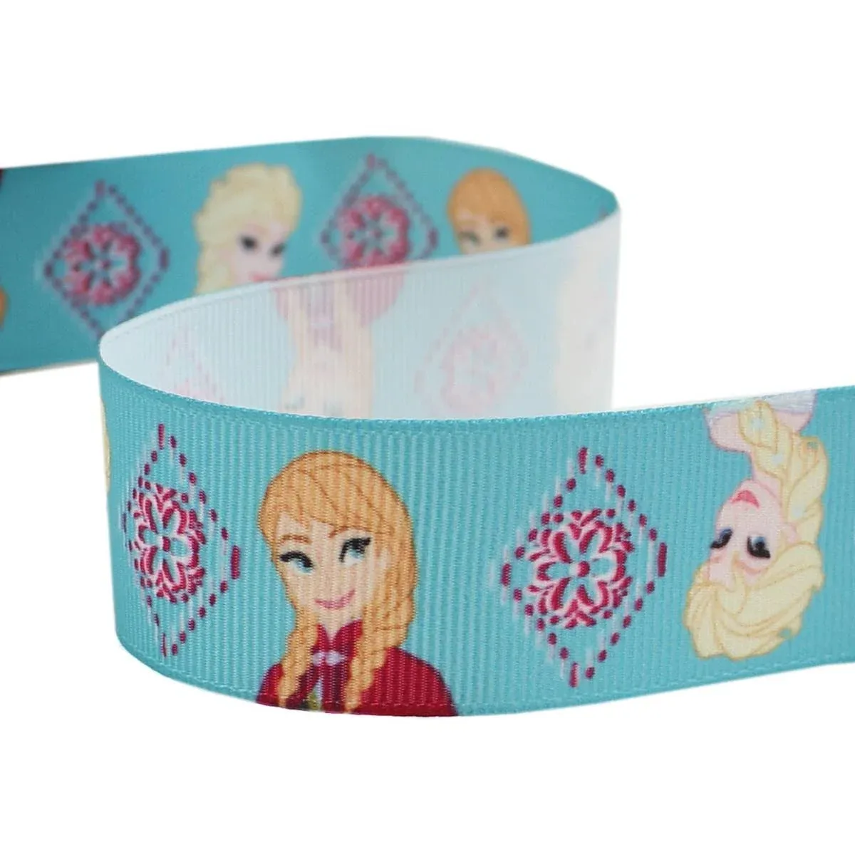 Simplicity 226910001 Disney Frozen Elsa and Anna 1-Inch Grosgrain Ribbon, 3-Yard