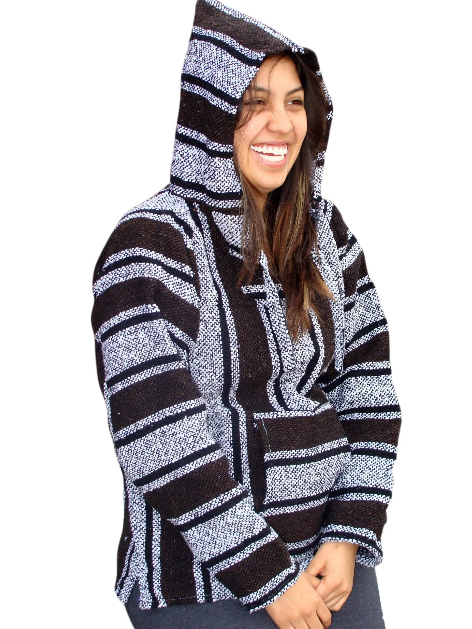 Sanyork Fair Trade / Velmex #500 Baja Hoodie Original Mexican Drug Rug 100 ...