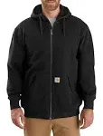 Carhartt Rain Defender Loose Fit Midweight Thermal-Lined Full-Zip Sweatshirt, Men's Black