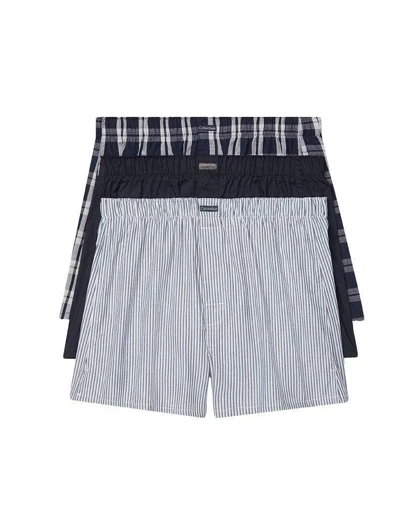 Calvin Klein Classic Cotton Woven Boxer - 3 Pack