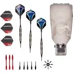 Narwhal Tournament 22g Steel Tip Darts - 3 Pack 5.5 in. Darts with Metal Tip and Storage Case