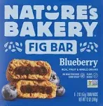 Nature's Bakery Gluten Free Fig Bars, Blueberry - 6 pack, 12 oz box