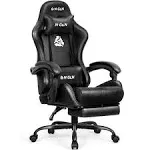 Neo Chair N-gen Video Gaming Computer PU Chair with Footrest High Back Adjustable Ergonomic, Black