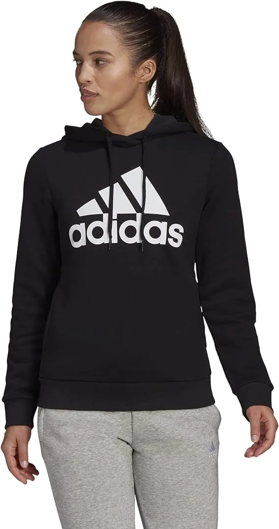 NEW WITH TAGS Adidas Loungewear Essentials Logo Fleece Hoodie Size M Gray