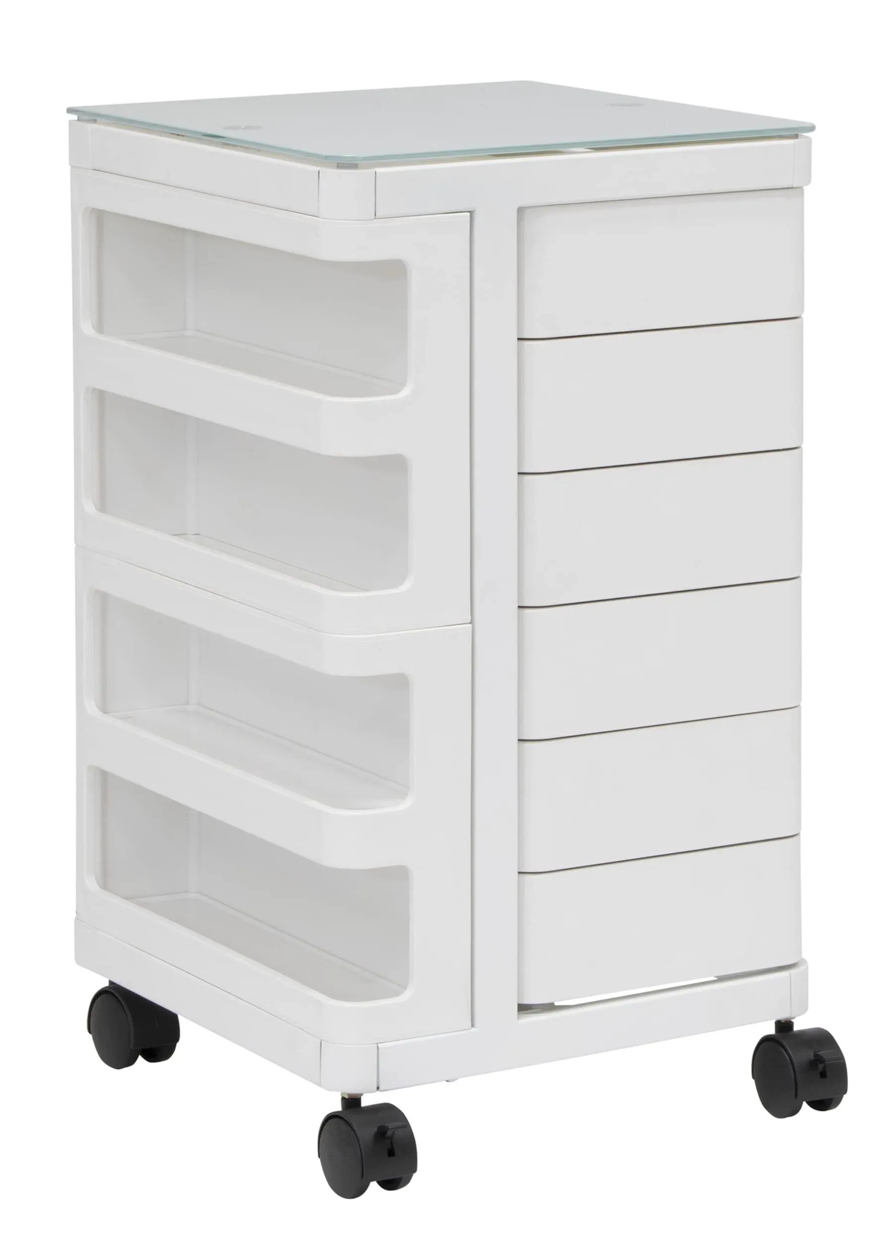 Studio Designs Craft Storage 14&#034; X 14.5&#034; X 25&#034; Plastic Mobile Storage Cart White