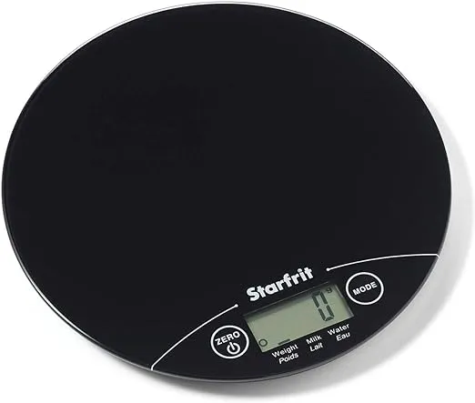 Starfrit 093756COUN Electronic Kitchen Scale, Small, Black