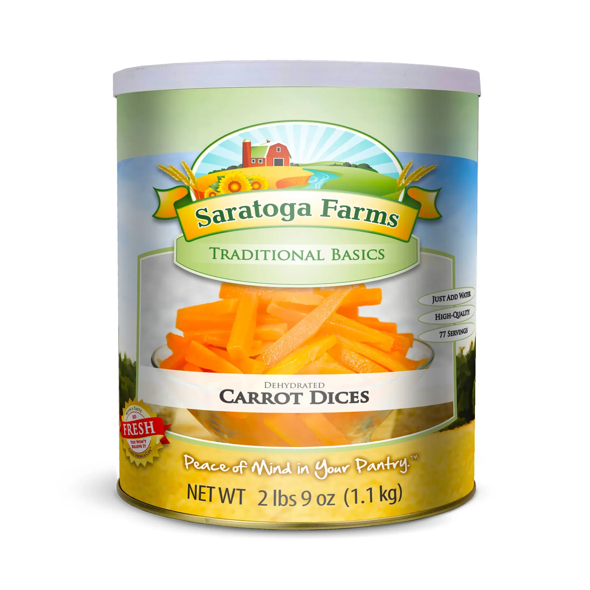 1 Pack - Saratoga Farms Dehydrated Carrots