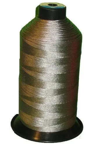 Bonded Nylon Sewing Thread #207 T210 1000yds for Outdoor, Leather (Gray)