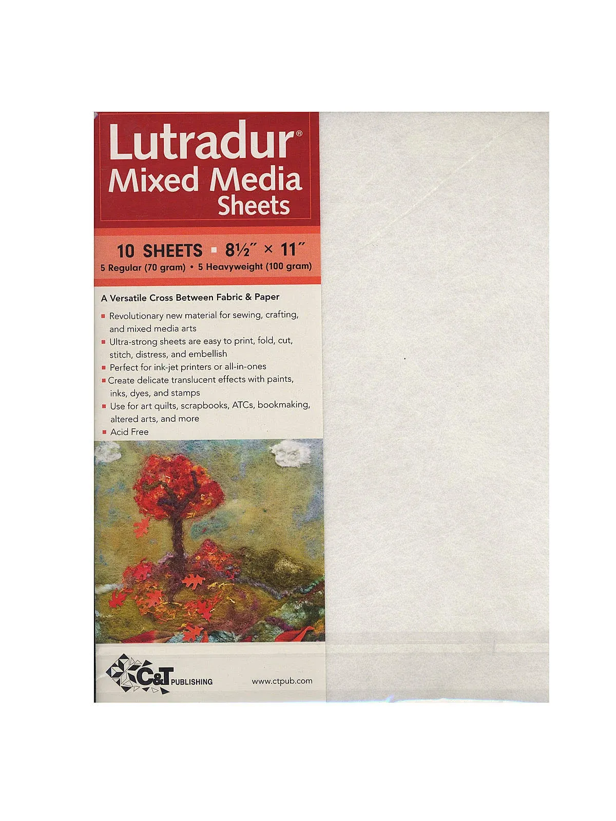 Lutradur Mixed Media Sheets  8.5&#034;X11&#034; 10/Pkg Quilting