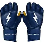 Bruce Bolt Premium Pro Long Cuff Batting Gloves | Black