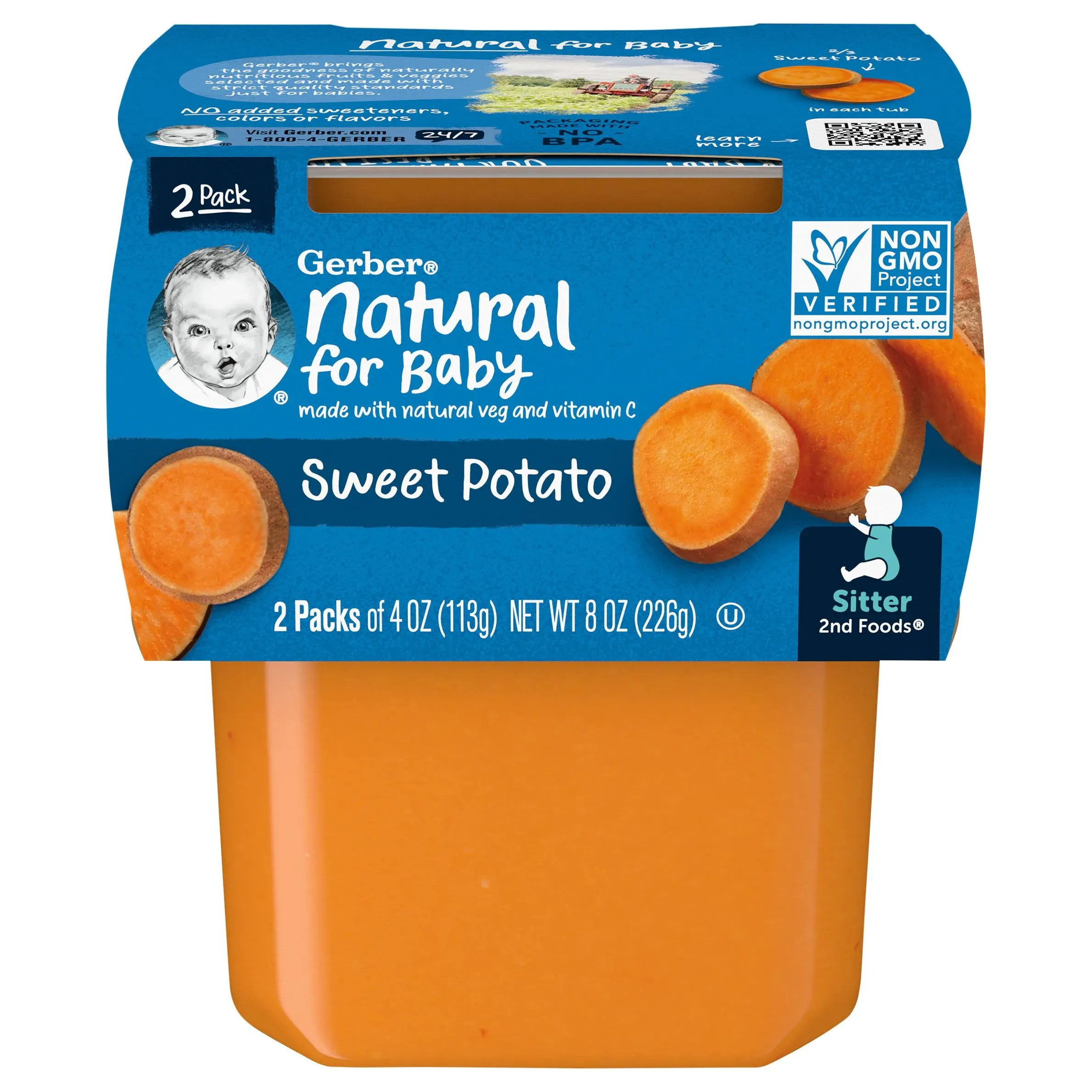 Gerber 2Nd Foods Sweet Potato Baby Food (8 oz)