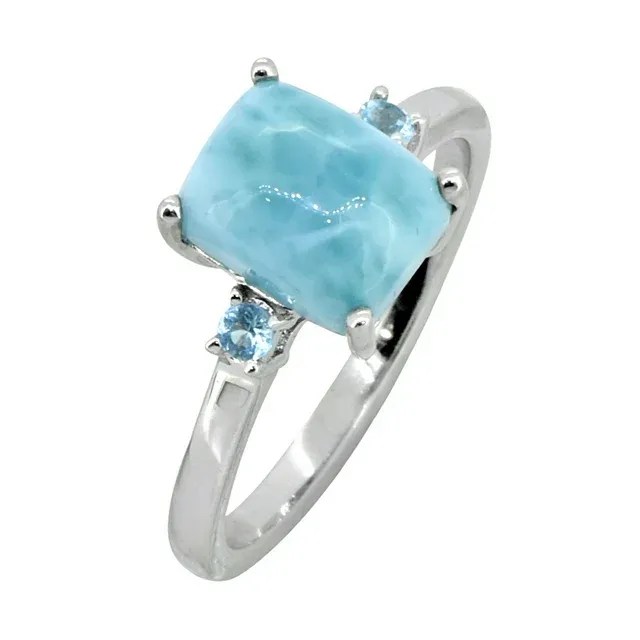 YoTresure 2.18 Ct. London Blue Topaz Ring Solid 925 Sterling Silver Jewelry