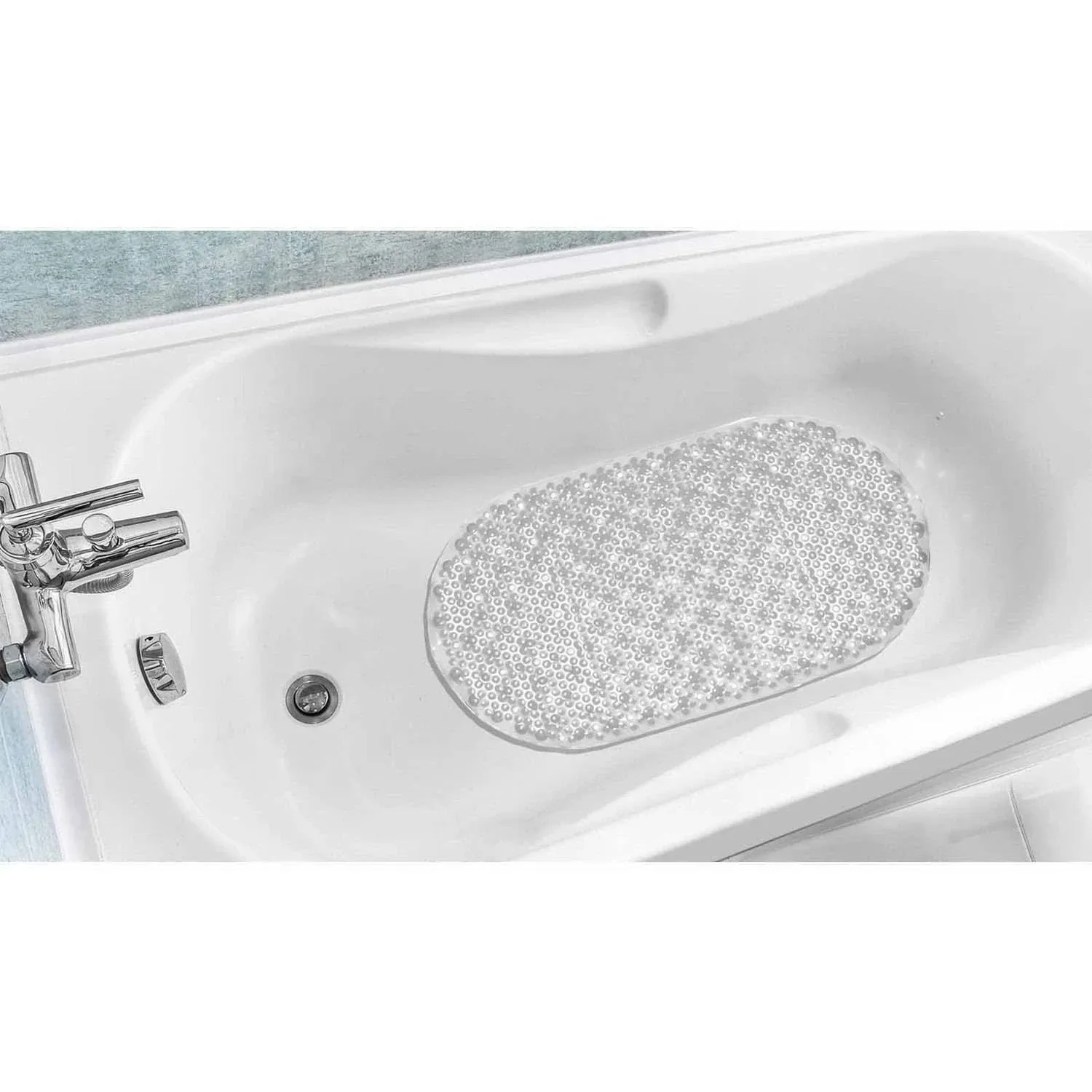 Popular Bath Bubble Vinyl Tub Mat - Clear