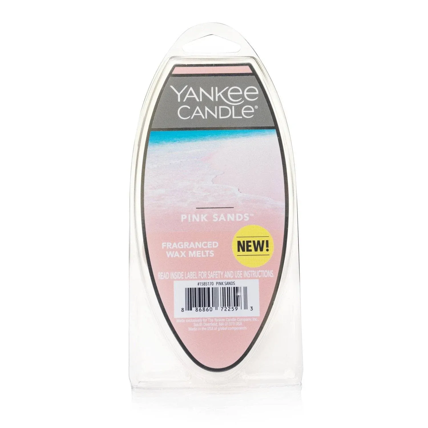 Yankee Candle Fragranced Wax Cube Melts Pink Sands 2.6 Oz Pack