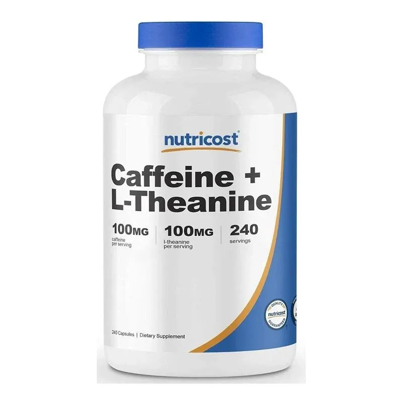 Nutricost Caffeine + L-Theanine Capsules