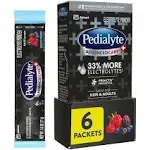 Pedialyte AdvancedCare Plus Electrolyte Powder Berry Frost - 6-0.6 oz