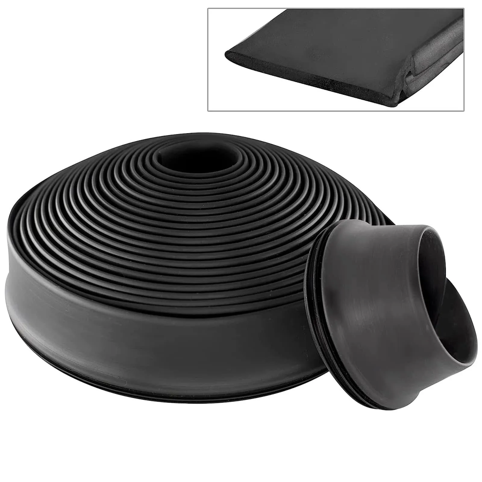 RV Slide Out Seal 1-1/2&#034; X 9/16&#034; X 25&#039; Black Rubber Slideout Wiper Seal Weather 