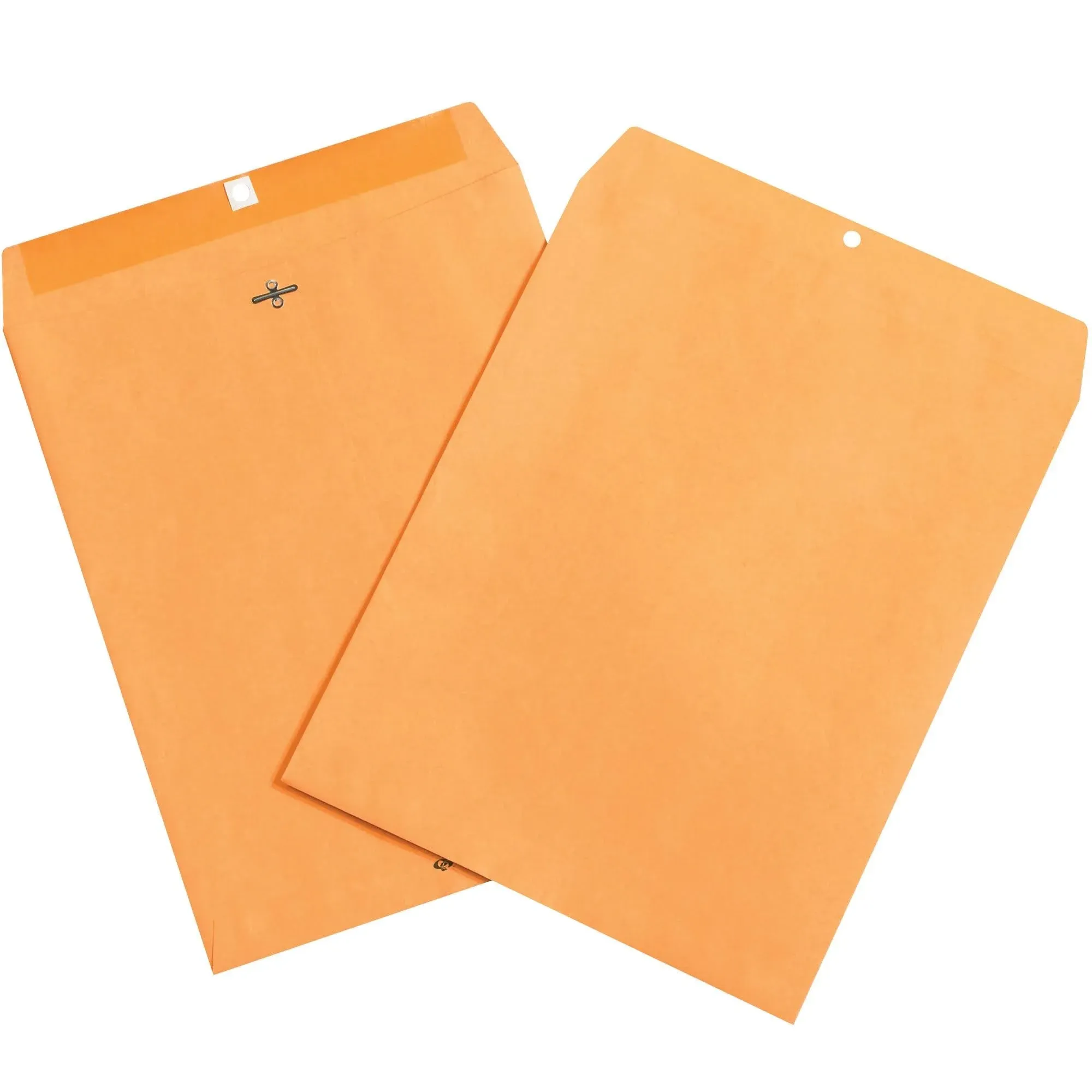 Quality Park Clasp Envelopes, 6.5 x 9.5 Inch Brown Kraft Catalog Envelopes, for Mailing Small Business Papers, Gummed Closure, Box of 100 (QUA37863)