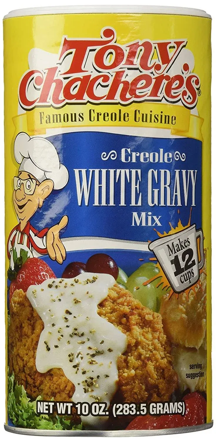 Tony Chachere Instant Gravy Mix, Instant White Gravy, 10 oz, 3 Count