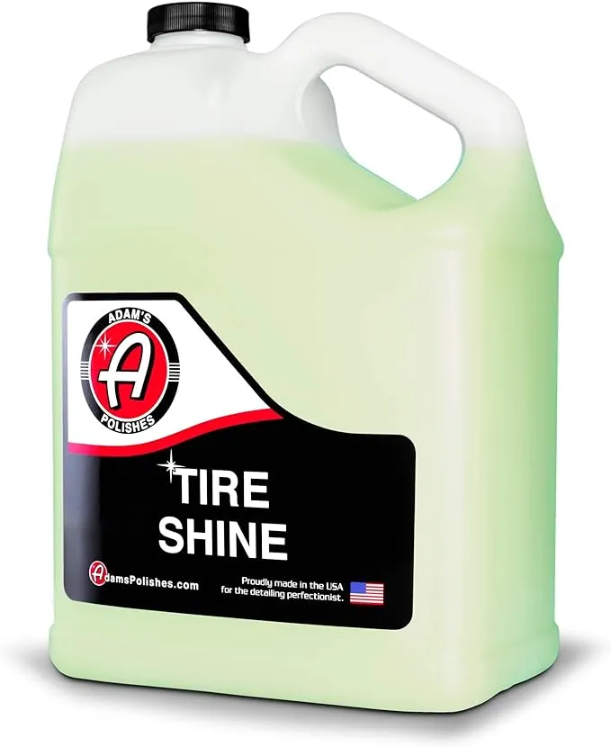 Adam's Polishes Tire Shine Gallon - Spray Tire Dressing w/ SiO2 for Non Greasy Car Detailing |Use w/Tire Applicator After Tire Cleaner & Wheel